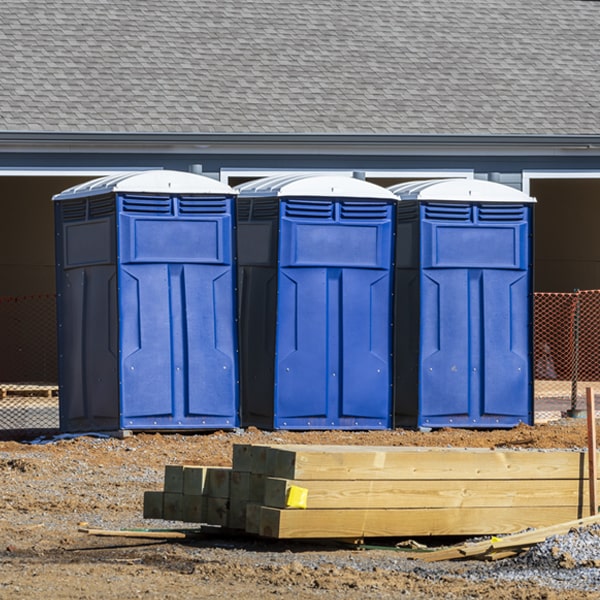 how often are the porta potties cleaned and serviced during a rental period in Chamberlayne Virginia